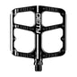 Deity, Flat Trak, Platform Pedals, Body: Aluminum, Spindle: Cr-Mo, 9/16'', Black, Pair