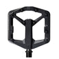 crankbrothers, STAMP 2 Large, Platform Pedals, Body: Aluminum, Spindle: Cr-Mo, 9/16'', Black, Pair