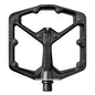 crankbrothers, STAMP 7 Large, Platform Pedals, Body: Aluminum, Spindle: Cr-Mo, 9/16'', Black, Pair