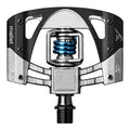 crankbrothers, MALLET 3, Pedals, Body: Aluminum, Spindle: Cr-Mo, 9/16'', Raw & Black / Light Blue Spring, Pair