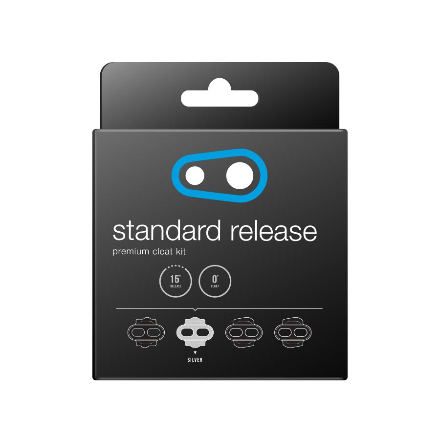 crankbrothers, Standard Release Cleat, Cleats, Compatibility: crankbrothers SPD, Float: 0°, Silver, Pair