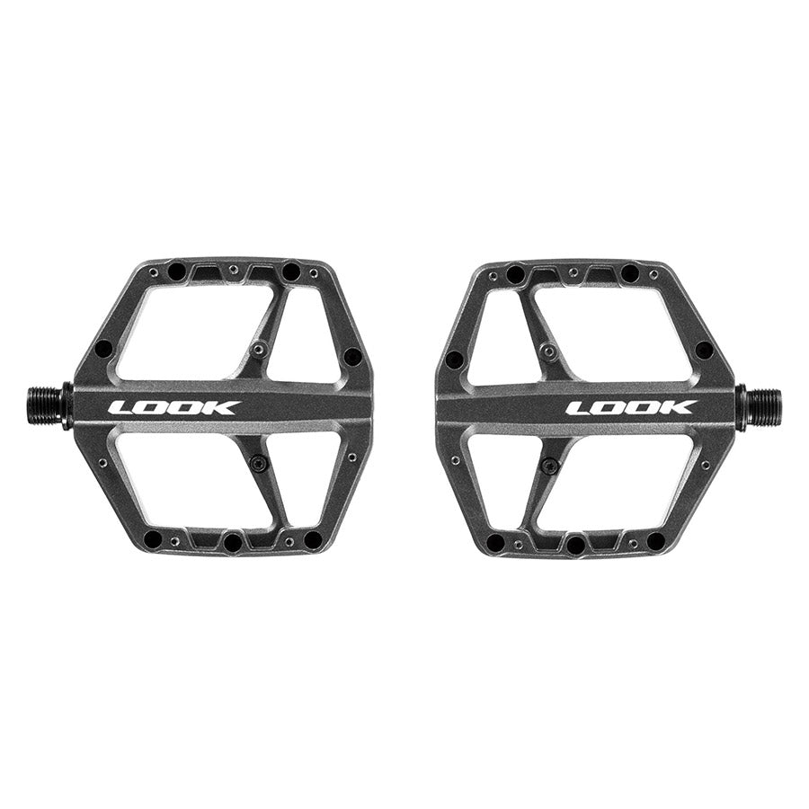 Look, Trail Roc, Platform Pedals, Body: Aluminum, Spindle: Cr-Mo, 9/16'', Black, Pair