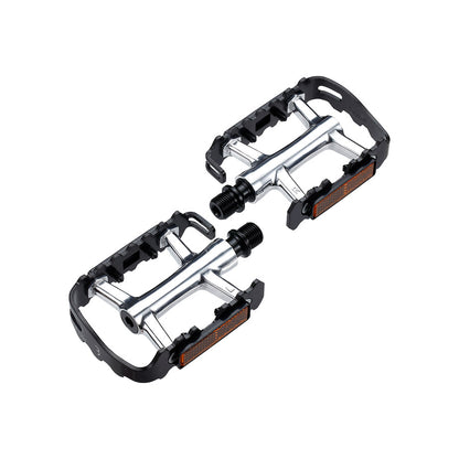 BBB Cycling, BPD-17B ClassicRide 2.0, Pedals, Body: Aluminum, Spindle: Cr-Mo, 9/16'', Black, Pair