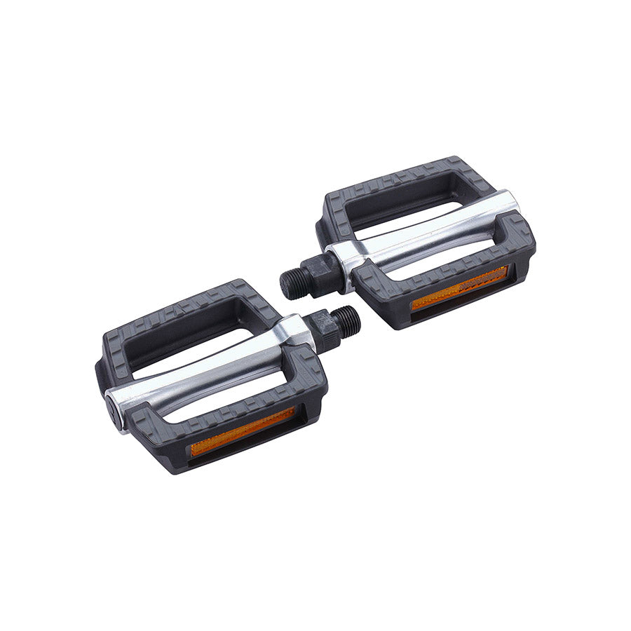 BBB Cycling, BPD-45B SteadyRest 2.0, Pedals, Body: Alloy, Spindle: Cr-Mo, 9/16'', Black, Pair