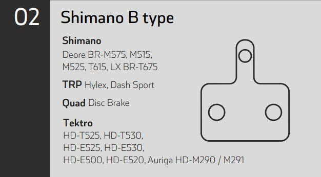 Sinter Blue Disc Brake Pads for Shimano/Tektro/TRP MTB