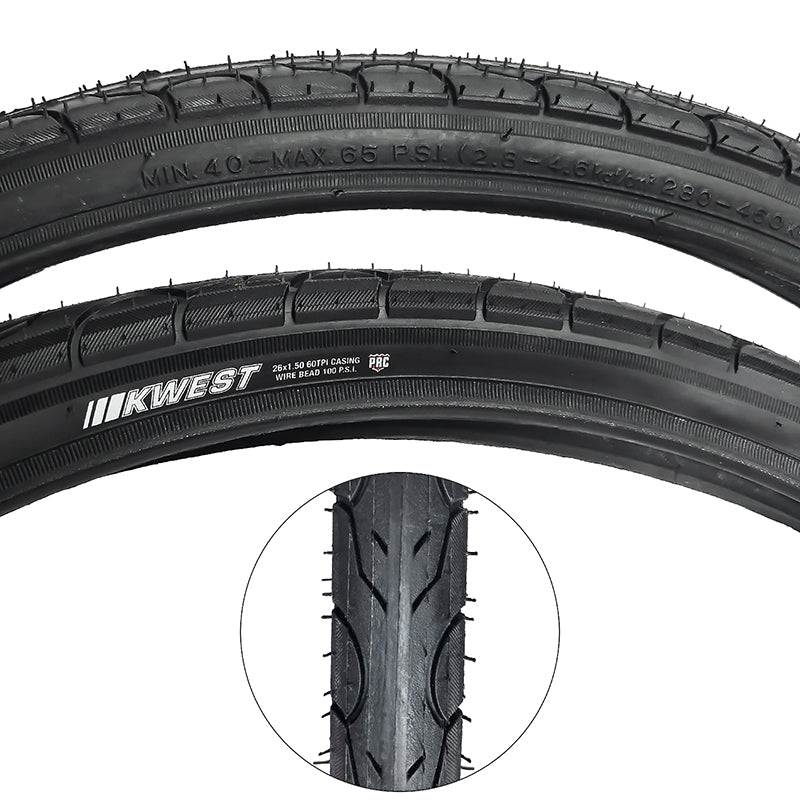 26X1.50 KWEST HP 100 PSI TIRE