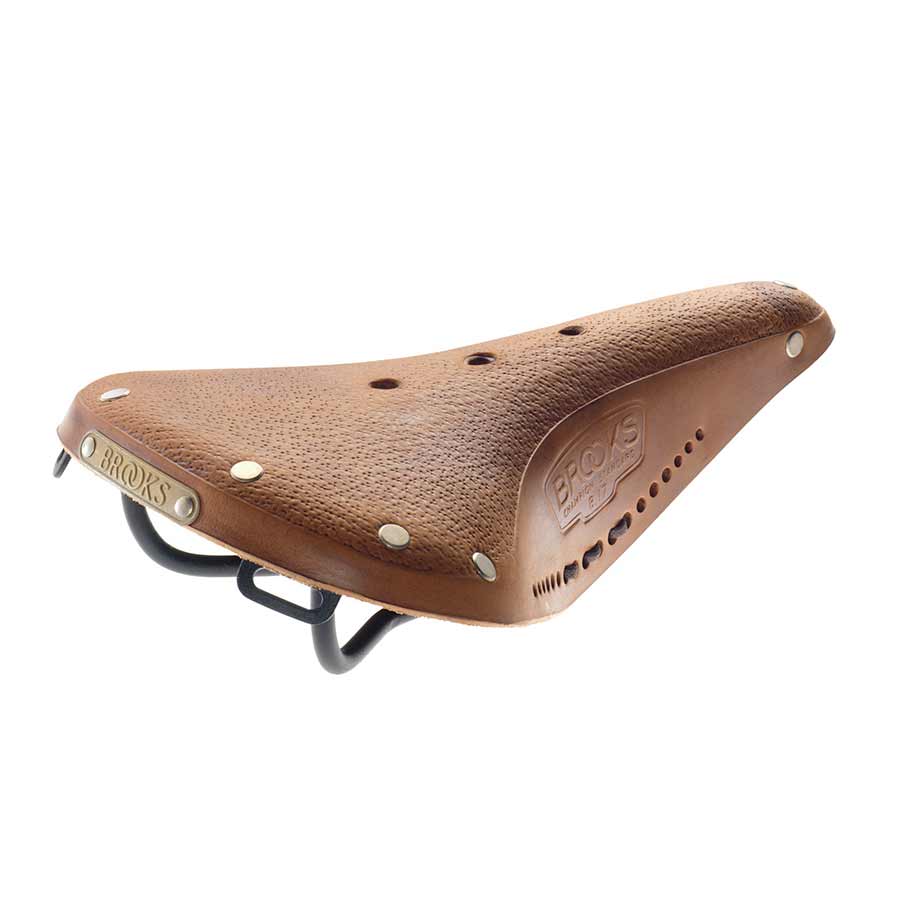 Brooks, B17 Softened, Saddle, 275 x 175mm, Unisex, 520g, Pre-aged Dark Tan with laces