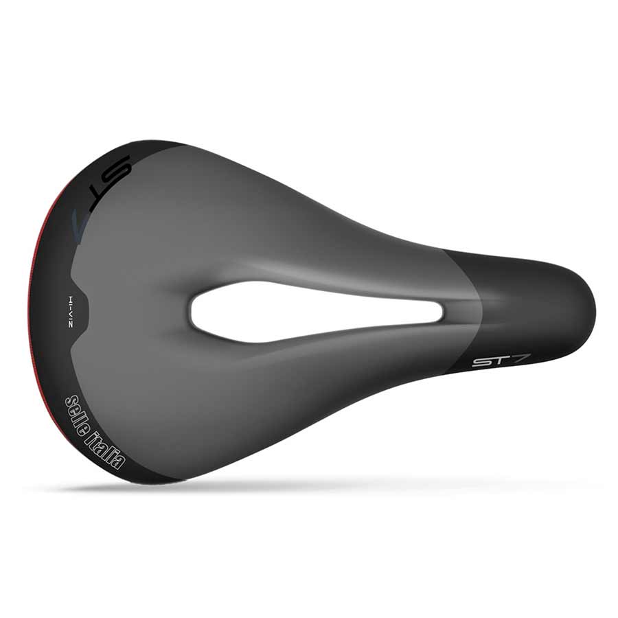 Selle Italia, ST 7 Vision Superflow, Saddle, 250 x 165mm, Unisex, 395g, Black/Hi-Viz