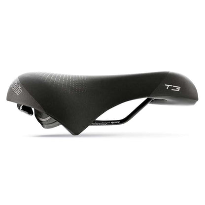 Selle Italia, T 3 Flow, Saddle, 267 x 210mm, Unisex, 480g, Black/Hi-Viz