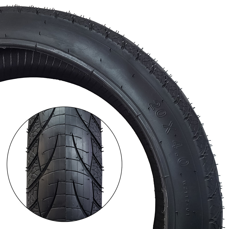 PNEU DAMCO 20"X4.00 LISSE NOIR