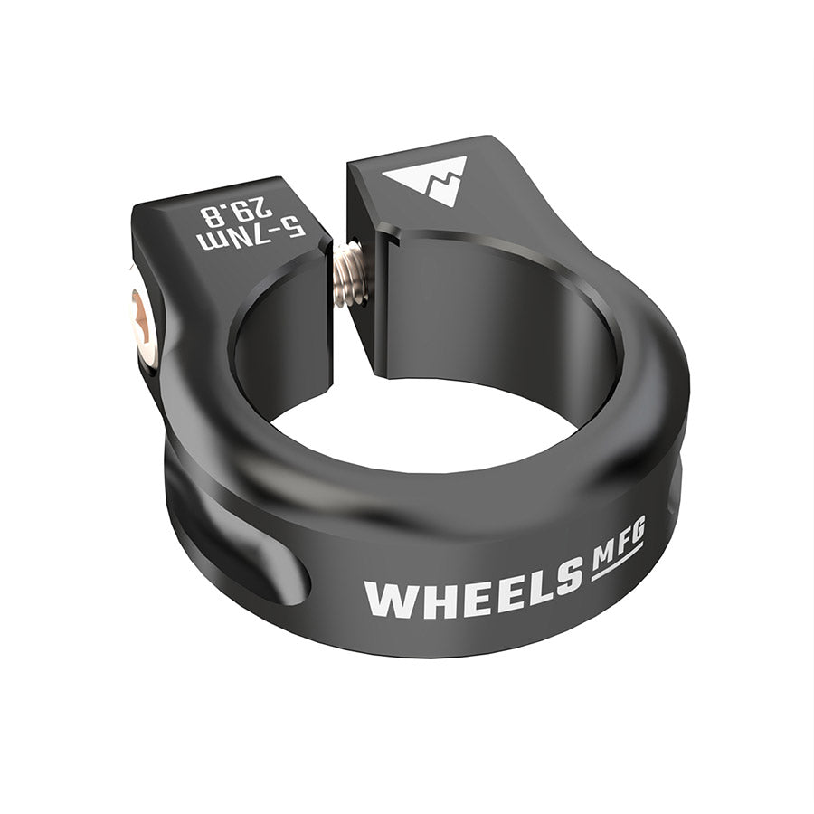 Wheels Manufacturing, Seatpost Collar, Seatpost Clamp, 28.6mm, Black