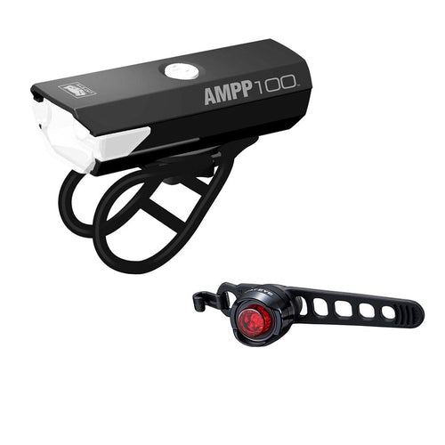 CatEye, AMPP 100 & ORB Rechargeable, Light, Set, Black