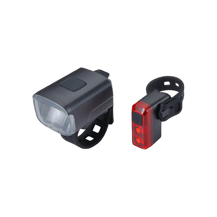 BBB Cycling, BLS-144 Stud33 Combo, Light, Front and Rear, Black, Set