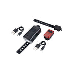BBB Cycling, BLS-231 Stud50 Combo, Light, Front and Rear, Black, Set