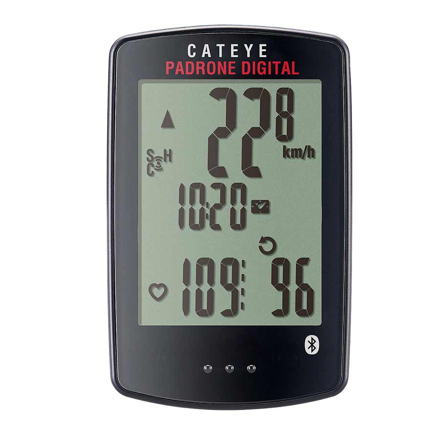 CatEye, Padrone Digital, Computer, GPS: No, HR: Optional, Cadence: Optional, Black