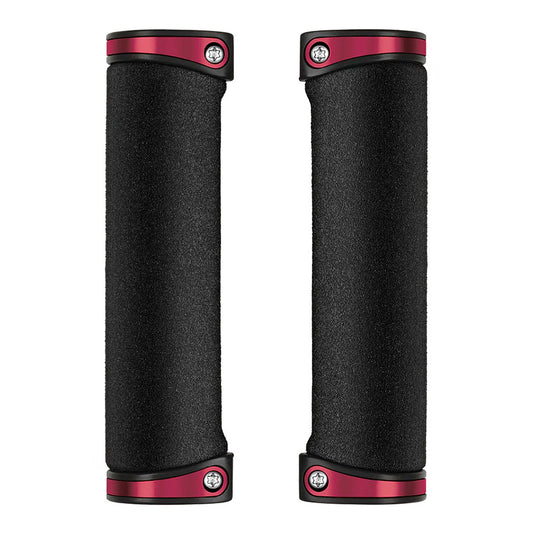crankbrothers, Cobalt Grips, Grips, 130mm, Black/Red, Pair