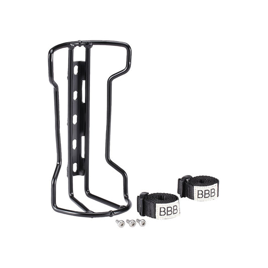 BBB Cycling, BBC-81 StackRack, Bottle Cage, Aluminum, Cargo, 169g, Black