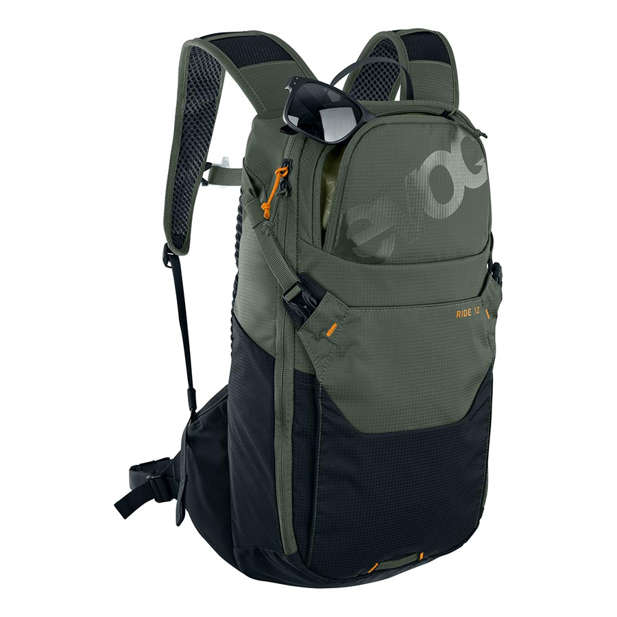 EVOC, Ride 12, Hydration Bag, Volume: 12L, Bladder: Included (2L), Stone