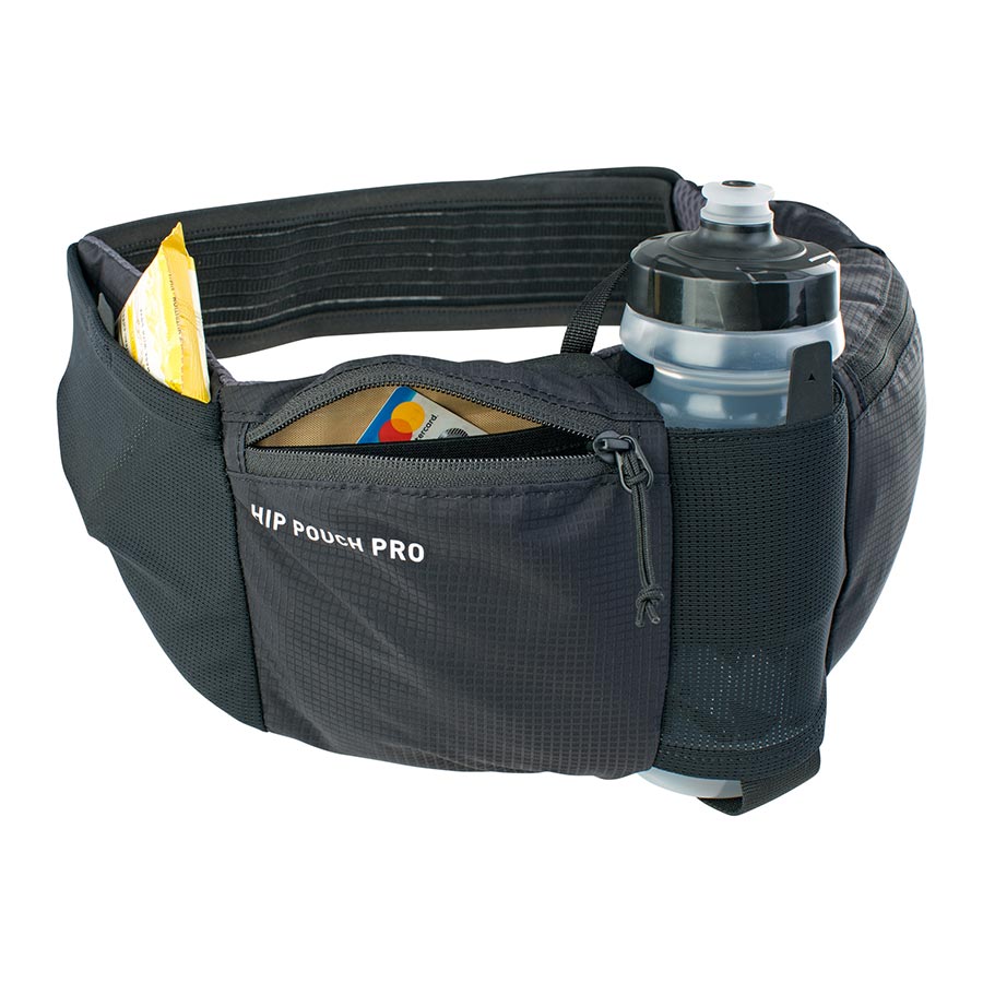 EVOC, Hip Pouch Pro + Drink Bottle, Bag, 1.5L, Black