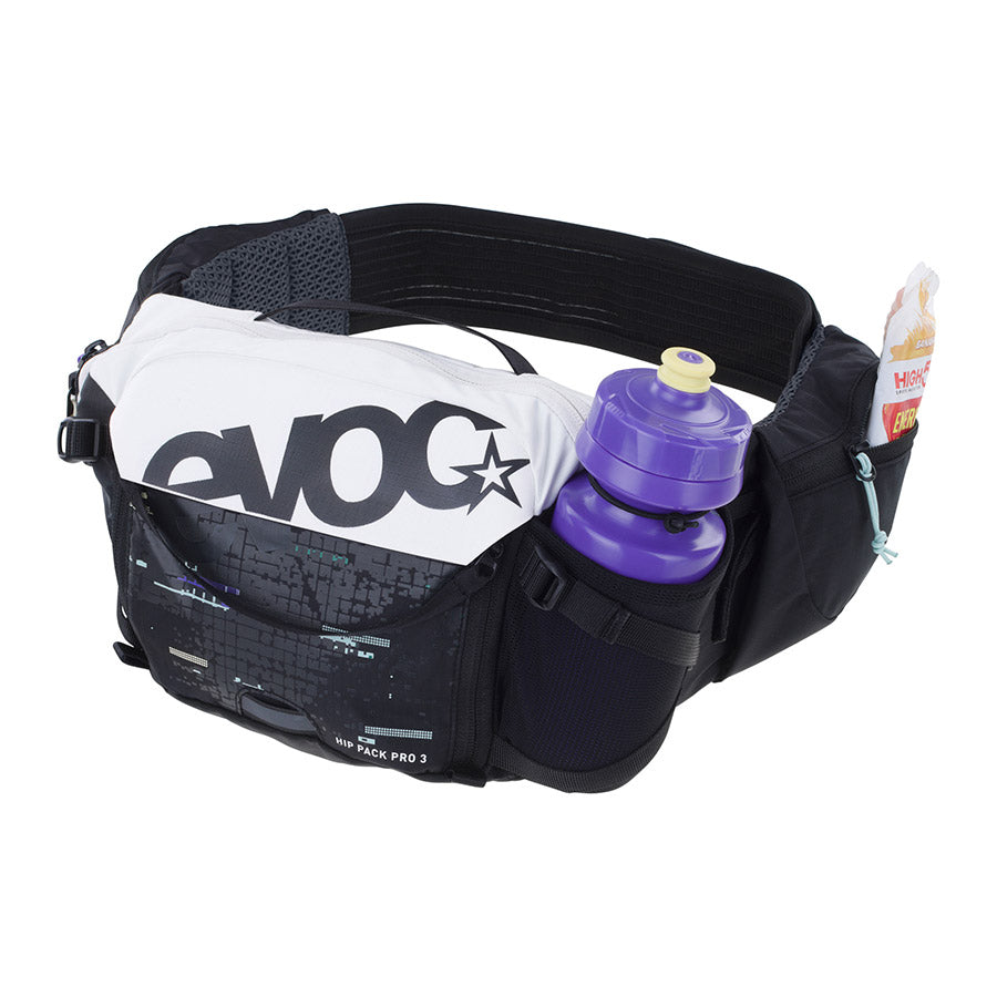 EVOC, Hip Pack Pro 3 +1.5L Bladder, Hip Pack, 3L, Included (1.5L), Black
