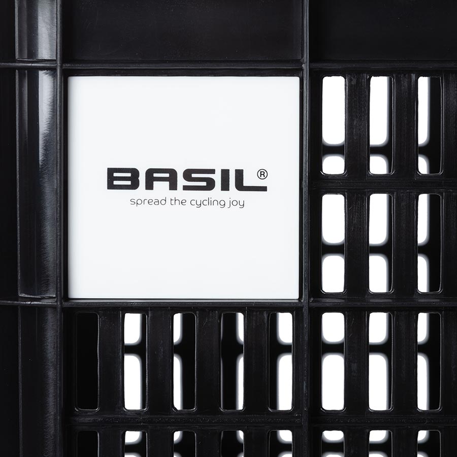 Basil, Bicycle Crate L, Basket, Black