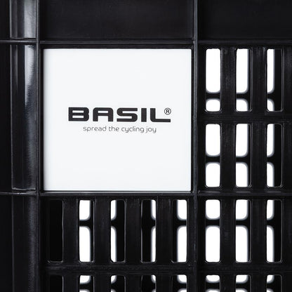 Basil, Bicycle Crate L, Basket, Black