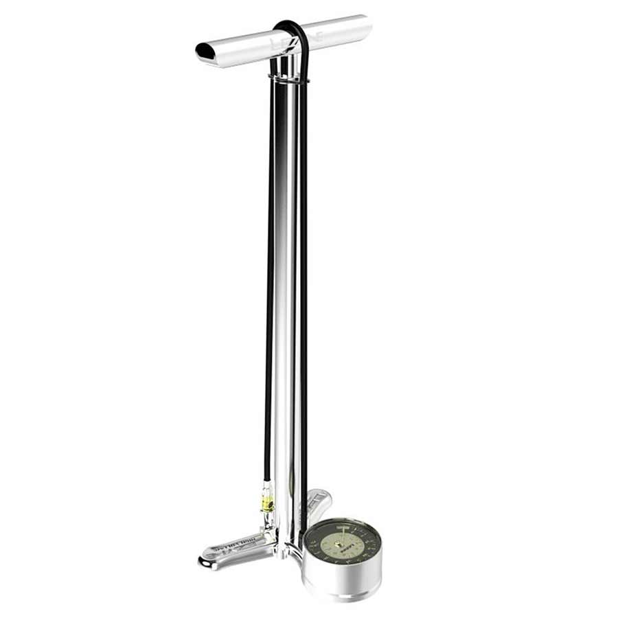 Lezyne, CNC Floor Drive 3.5'', Floor Pump, ABS-2 chuck, 220psi, Silver