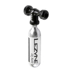 Lezyne, Control Drive CO2, CO2 Inflator, Threaded, Presta, Schrader, Silver, 1x16g