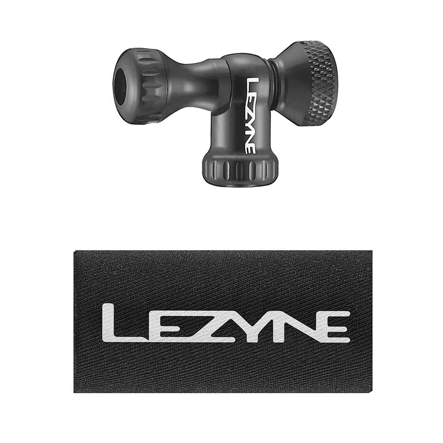 Lezyne, Control Drive CO2, CO2 Inflator, Threaded, Presta, Schrader, Silver, 1x16g