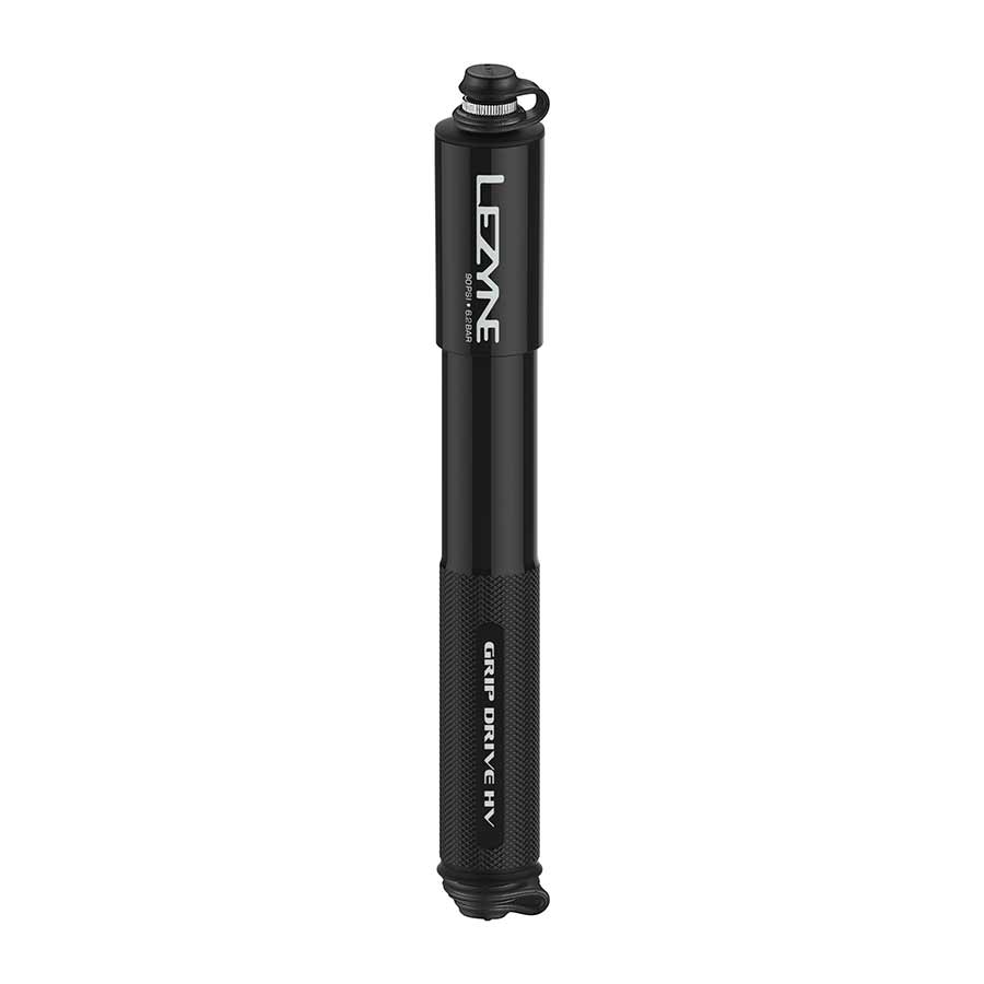 Lezyne, Grip Drive HV, Pump, ABS Flip Chuck, 90PSI, Black, S, 186 mm