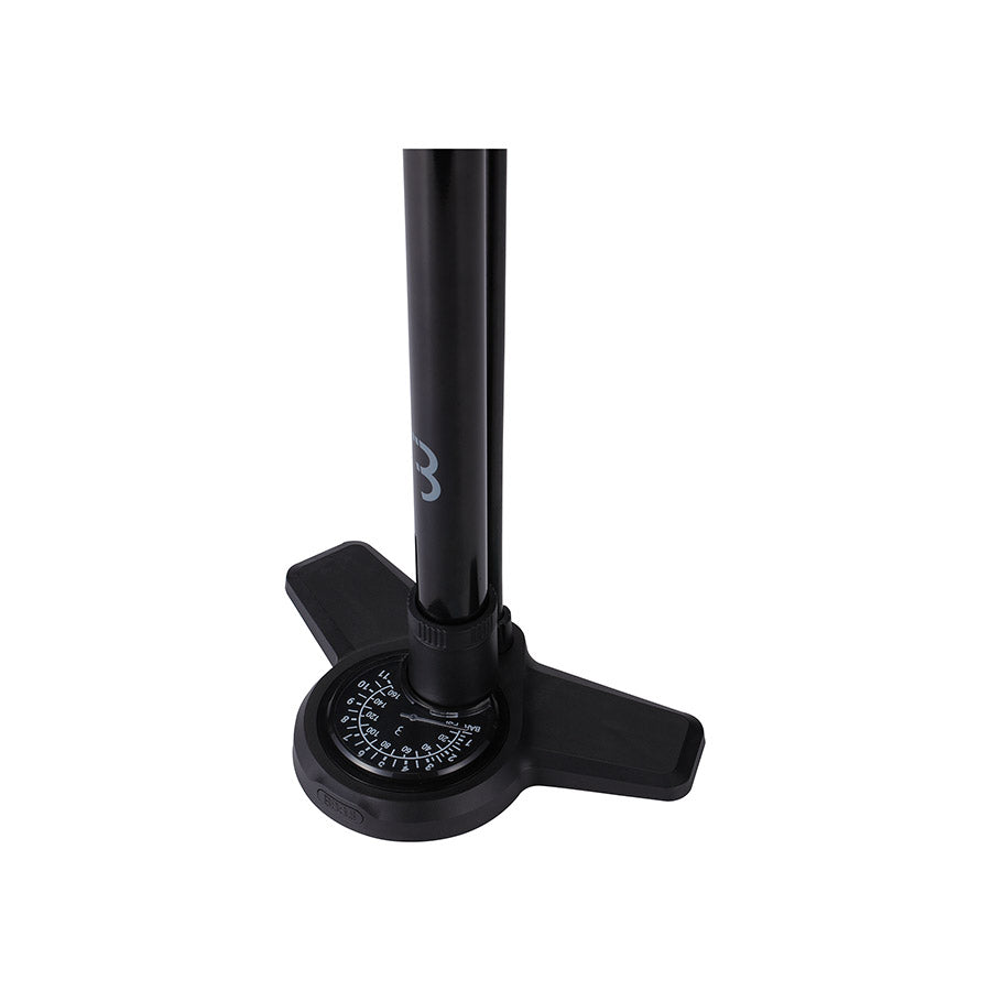 BBB Cycling, BFP-28 AirBoost, Floor Pump, Dual Valve Head, 160psi, Black