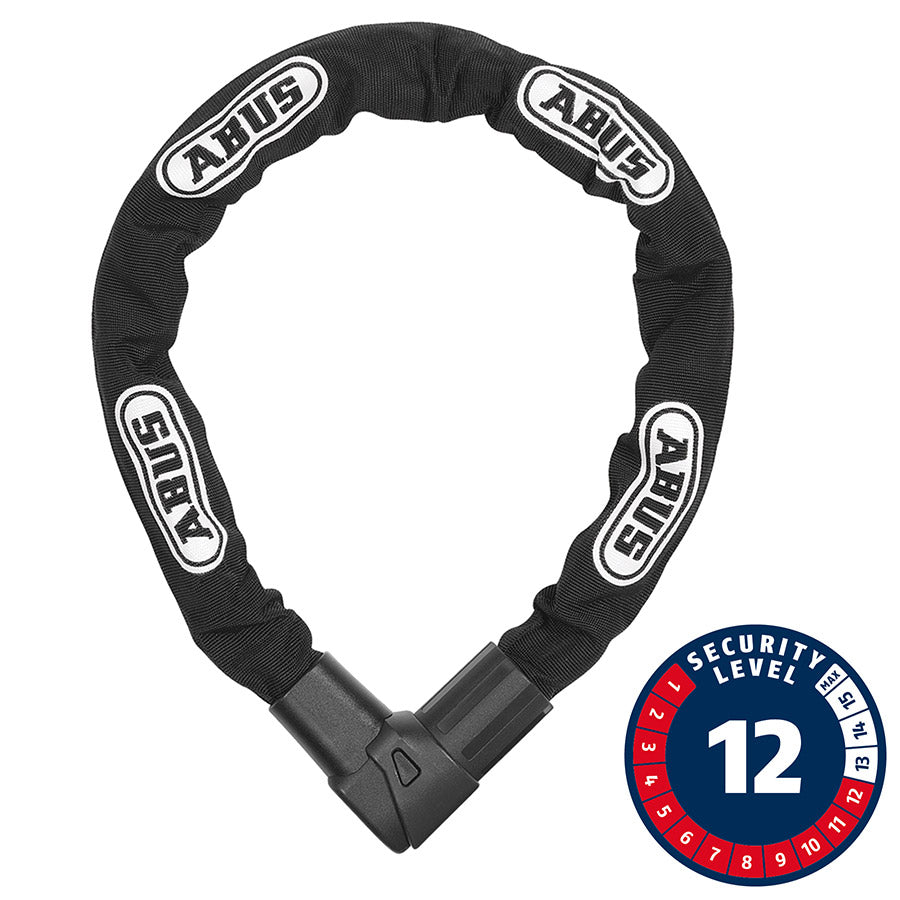 Abus, CityChain Plus 1010K, Chain Lock, Key, 9mm, 140cm, 4.6', Black