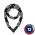 Abus, CityChain Plus 1010K, Chain Lock, Key, 9mm, 140cm, 4.6', Black