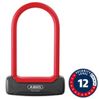Abus, Granit Plus 640, U-Lock, Key, 12mm, 8.30cm x 15.0 cm, 3.3''x 5.9'', Black