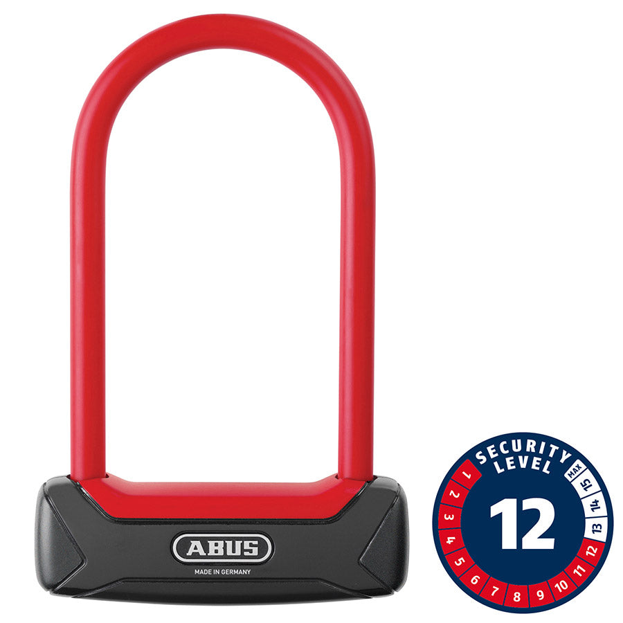 Abus, Granit Plus 640, U-Lock, Key, 12mm, 8.30cm x 15.0 cm, 3.3''x 5.9'', Black