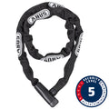 Abus, Steel-O-Chain 5805K Chain with key lock, 5mm x 75cm (5mm x 2.5'), Black