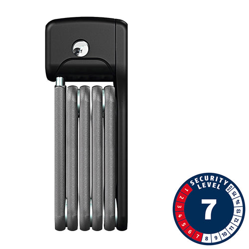 Abus, Bordo Lite Mini 6055, Foldable lock, Key, 5mm, 60cm, 2', Black