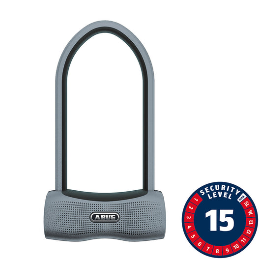 Abus, 770A SmartX, U-Lock, Smart, 160x230mm, 6.3''x9'', Thickness in mm: 13mm, Black, KF Bracket