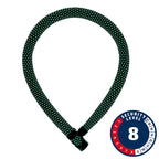 Abus, IvyTex IVERA 7210K, Chain Lock, Key, 7mm, 85cm, 2.8', Sparkling Orange