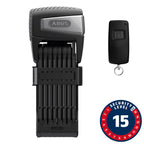 Abus, Bordo Smart X 6500A, Folding Lock, Smart, 110cm, 5mm, Black, No remote, Requires phone app