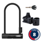 Abus, Ultra 410K, U-Lock, Key, 12mm, 170x300mm, 6.7''x11.8'', SH34, Black
