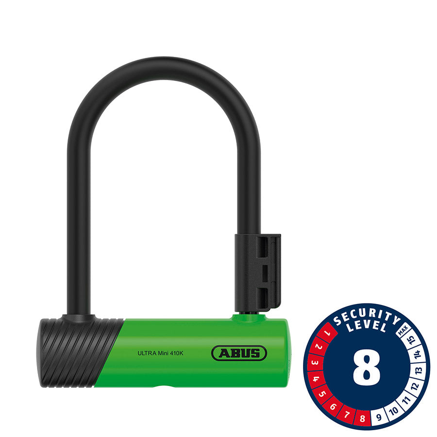 Abus, Ultra 410K Mini, U-Lock, Key, 12mm, 150x180mm, 5.9''x7'', SH34, Black