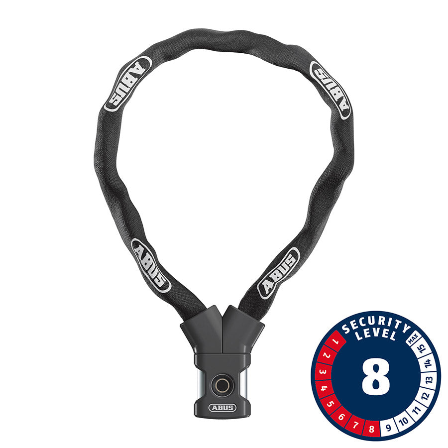 Abus, Yardo, Chain Lock, Fingerprint, 7mm, 110cm, 3.6', Black