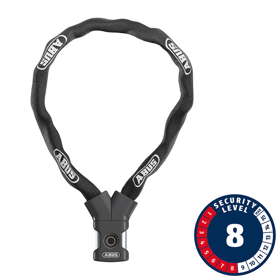 Abus, Yardo, Chain Lock, Fingerprint, 7mm, 110cm, 3.6', Black