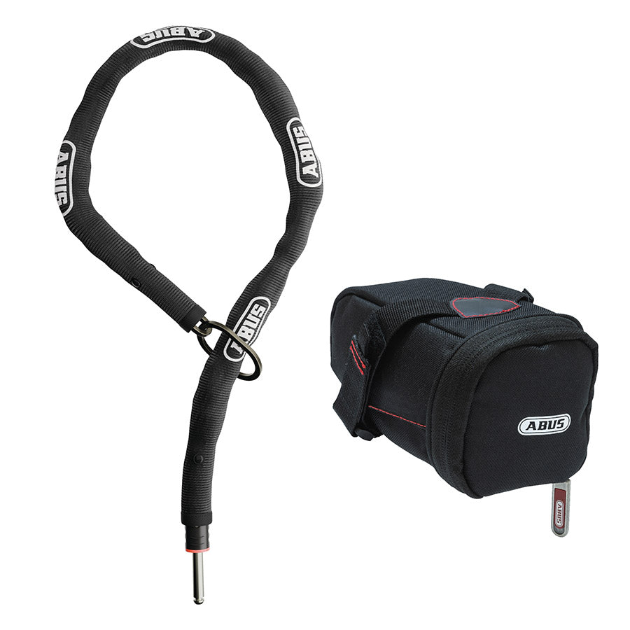 Abus, ACH Classic AdptrChn + FrmLock, Frame Lock, 100cm, 5.5mm, Black