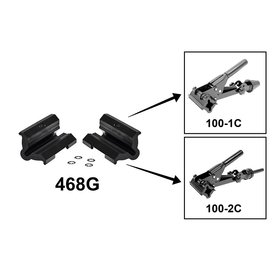 Park Tool, 468G Rubber Covers With Double Cable Groove For PCS-1 & PCS-2, Grey