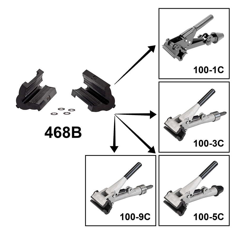 Park Tool, 468G Rubber Covers With Double Cable Groove For PCS-1 & PCS-2, Grey