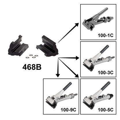 Park Tool, 468G Rubber Covers With Double Cable Groove For PCS-1 & PCS-2, Grey