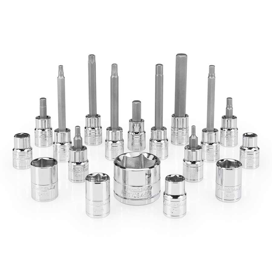 Park Tool, SBS-1.2, Socket and hexagonal bit set