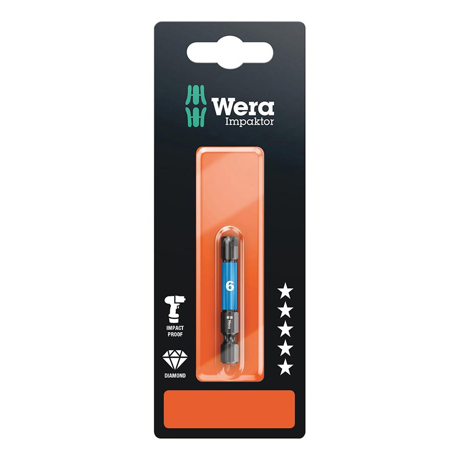 Wera, 840/4 IMP DC Impaktor bits SB, Hex-Plus 4.0 x 50mm